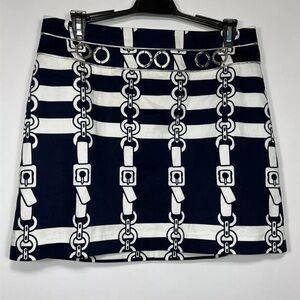 Boston Proper Nautical print Navy size 6